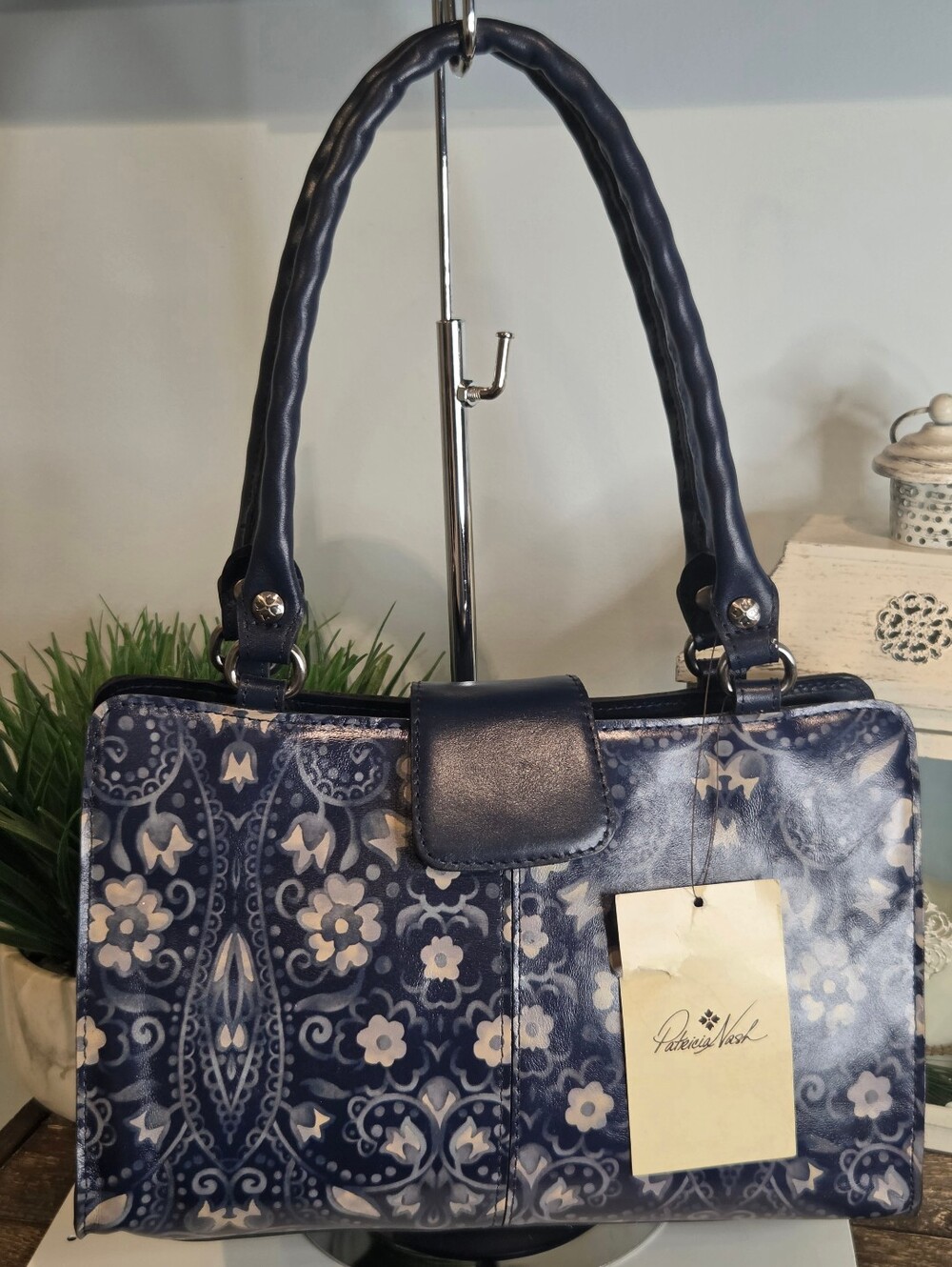 Patricia Nash Rienzo Satchel Italian Folklore Pattern - Picture 2 of 14